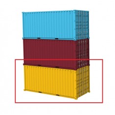 1/24 20ft Shipping Container (Yellow)