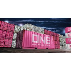 1/24 20ft ONE Dry Shipping Container (Magenta)