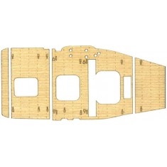 Qstyle Chibimaru Ship Akagi Wooden Deck Sticker