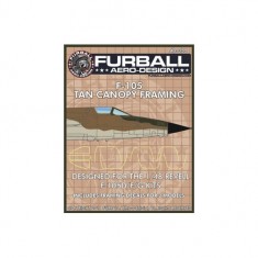 1/48 Republic F-105D/F/G Thunderchief Tan Canopy Seals for Revell-Monogram kits