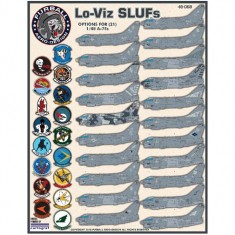 1/48 LTV A-7E Corsair II "Lo-Viz SLUFs" Decals for Hasegawa kits