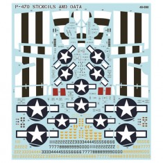 Decals for 1/48 P-47D Stencils and Data (2 complete sets)