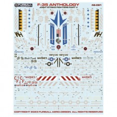 1/48 F-35B Anthology Part Five Decals for Tamiya kit
