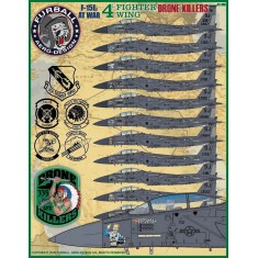 1/48 F-15Es at War Decal: 4th Fighter Wing Drone Killers