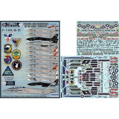 1/48 USN F-14 Tomcats Colours and Markings Decal Part XIII