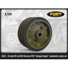 1/35 US Tank M3 Lee/M4 Sherman Vvss "Stamped Spoke" Road Wheels (Early) Set