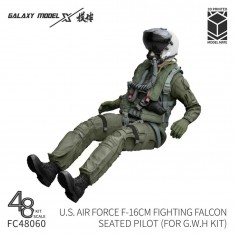 1/48 US Air Force F-16CM Seated Pilot (for G.W.H Kit, 3D Printed)