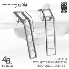 1/48 F-16B/D/F/I Two-seaters Frame-type Boarding Ladder Set (3D Printed)