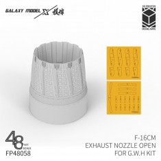 1/48 F-16CM Exhaust Nozzle Open for G.W.H Kit (3D Printed)