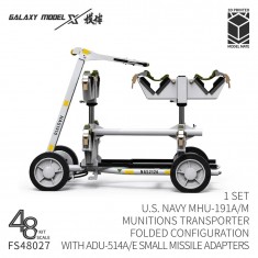 1/48 US Navy MHU-191A/M Folded Trolley with ADU-514A/E Adaptor (1 Set, 3D Printed)
