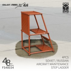 1/48 Soviet / Russian Aircraft Service Step Ladder (4pcs, 3D Printed)