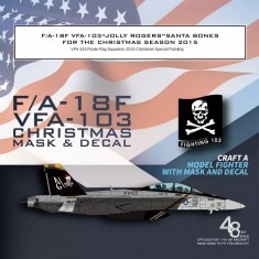1/48 US Navy F/A-18F VFA-103 Santa Bones Christmas 2015 Decals