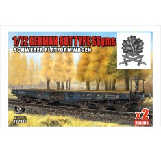1/72 German 80T Type SSyms Schwerer Platormwagen Ver.C (Double kits)