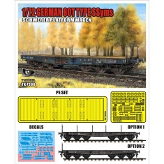1/72 German 80T Type Ssyms Schwerer Plattformwagen