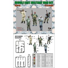 1/72 Middle East Military Figure Set with Weapons