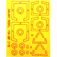 1/72 Boeing F/A-18F&G Super Hornet Canopy &Wheel Flexible Mask for Hasegawa kits