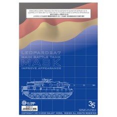 1/35 Bundeswehr Leopard 2 A7 Camouflage Flexible Mask for Meng TS-027