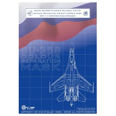 1/48 Sukhoi Su-35S Colour Separation Mask for G.W.H kits