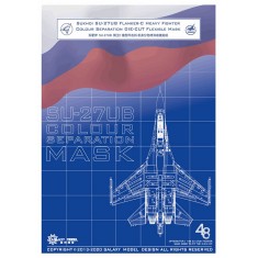 1/48 Sukhoi Su-27UB Flanker-C Colour Separation Mask for Great Wall Hobby L4827 #1
