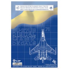1/48 Sukhoi Su-27UB Flanker-C Colour Separation Mask for Great Wall Hobby L4827 #2