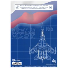 1/48 Sukhoi Su-27UB Flanker-C Red 100 Colour Separation Mask for Great Wall Hobby