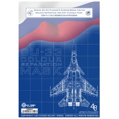 1/48 Sukhoi Su-33 Flanker-D Colour Separation Mask for Minibase #148001 Kit