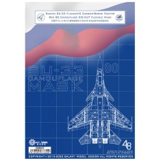 1/48 Sukhoi Su-33 Flanker-D Red 80 Camouflage Mask for Minibase #148001 Kit