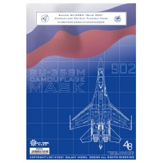 1/48 Sukhoi Su-35BM Blue 902 Camouflage Mask for Great Wall Hobby L4820 Kit
