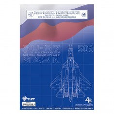 1/48 Russian Su-57 Fifth-Generation Fighter Digital Camouflage Mask for Zvezda