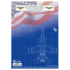 1/48 Boeing F/A-18F Super Hornet Mask for Meng LS-013 Kit