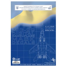 1/48 MiG-29 Fulcrum C 9-13 Ghost Of Kiev Mask n Decals for Great Wall Hobby