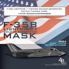 1/48 F-35B Lightning II Fighter Colour Separation Mask for Italeri #2810 Kit