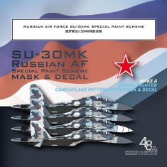 1/48 Su-30MK Russian AF Blue 02 04 05 Camouflage Mask for Great Wall Hobby