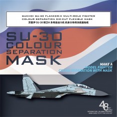 1/48 Sukhoi Su-30 Flanker-H Multi-Role Fighter Colour Separation Mask for G.W.H