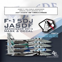 1/48 JASDF F-15DJ Eagle Aggressor Special Paint Scheme 2013 Mask for Great Wall Hobby