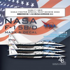 1/48 NASA F-15B/D Eagle Fighter Special Paint Scheme Mask n Decals for G.W.H
