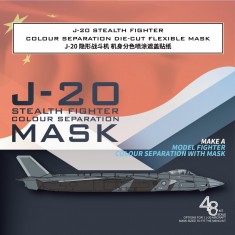 1/48 J-20 Stealth Fighter Colour Separation Mask for Meng LS-002 Kit