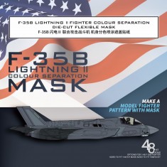 1/48 F-35B Lightning II Fighter Colour Separation Mask for Tamiya #61125 Kit