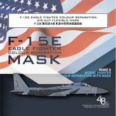 1/48 F-15E Eagle Fighter Colour Separation Mask for Academy #12295 Kit