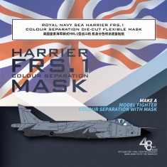 1/48 Royal Navy Sea Harrier FRS.1 Colour Separation Mask for Tamiya #61026 Kit
