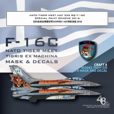 1/48 NATO Tiger Meet HAF 335 SQ F-16C Special Paint for Tamiya #61106 Kit