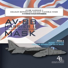 1/48 AV-8B Harrier II Colour Separation Mask for UMa #D1001 Kit