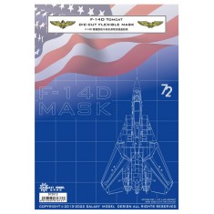 1/72 Grumman F-14D Tomcat Mask for Great Wall Hobby S7203 Kit