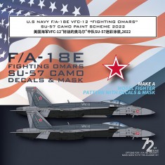 1/72 US Navy F/A-18E VFC-12 Fighting Omars Su-57 Camo Mask for Academy 12547