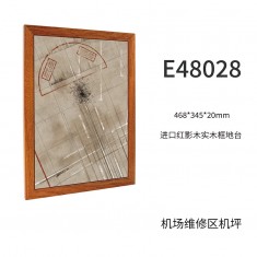 1/48 Red Shadow Wood Frame Display Base Maintenance Area Apron