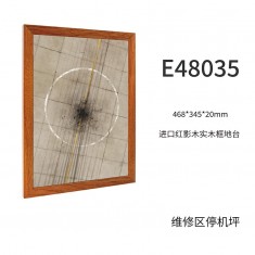 1/48 Red Shadow Wood Frame Display Base Maintenance Area Apron