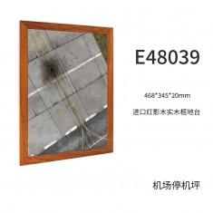 1/48 Red Shadow Wood Frame Display Base Airport Apron #4