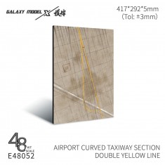 1/48 Airport Curved Taxiway Section Double Yellow Line
