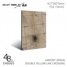 1/48 Airport Apron Double Yellow Line Crossing