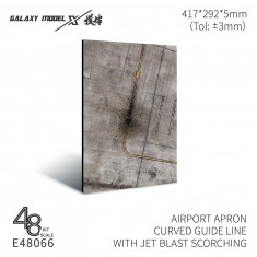 1/48 Airport Apron Curved Guide Line with Jet Blast Scorching